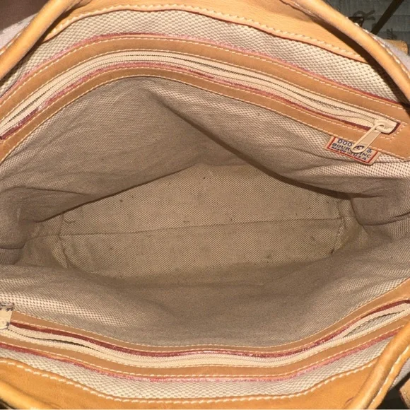 Vintage Pink and Tan Dooney and Burke Designer Tote Bag - Picture 5 of 8